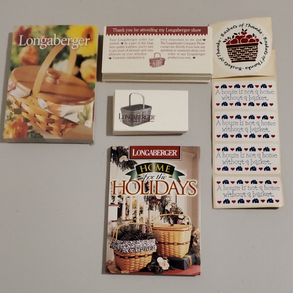 Longaberger Vintage Basket Consultant Cards Set